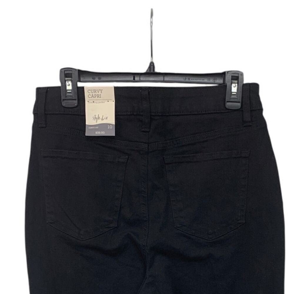 NWT New Style & Co Womens Size 10 Curvy Fit Slimming Pocket Capri Jeans - Picture 5 of 6